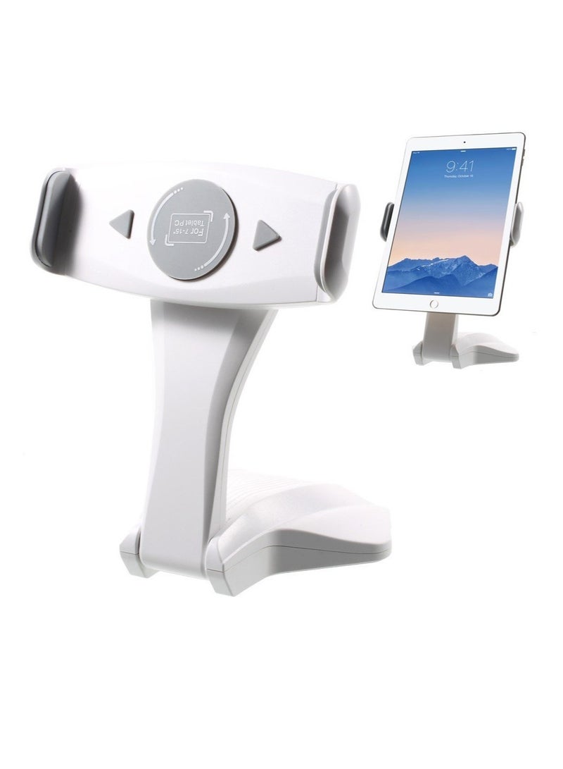 Universal Desk Tablet Mount Stand for iPad Pro 12.9 iPad Mini 4 White Grey - Image 2