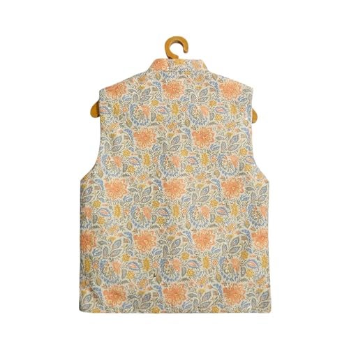 CAVIO Boys Traditionl Embroidered Sequin Nehru Jacket - Image 5