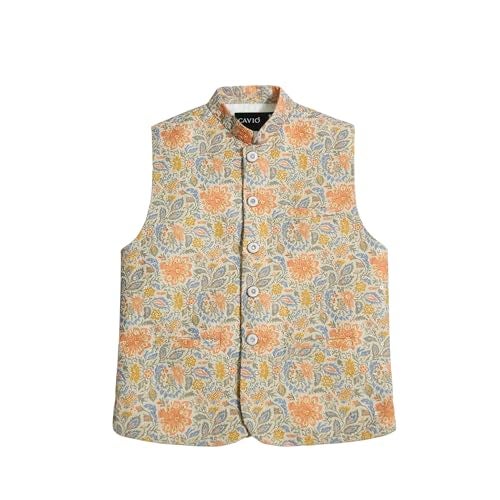 CAVIO Boys Traditionl Embroidered Sequin Nehru Jacket - Image 1