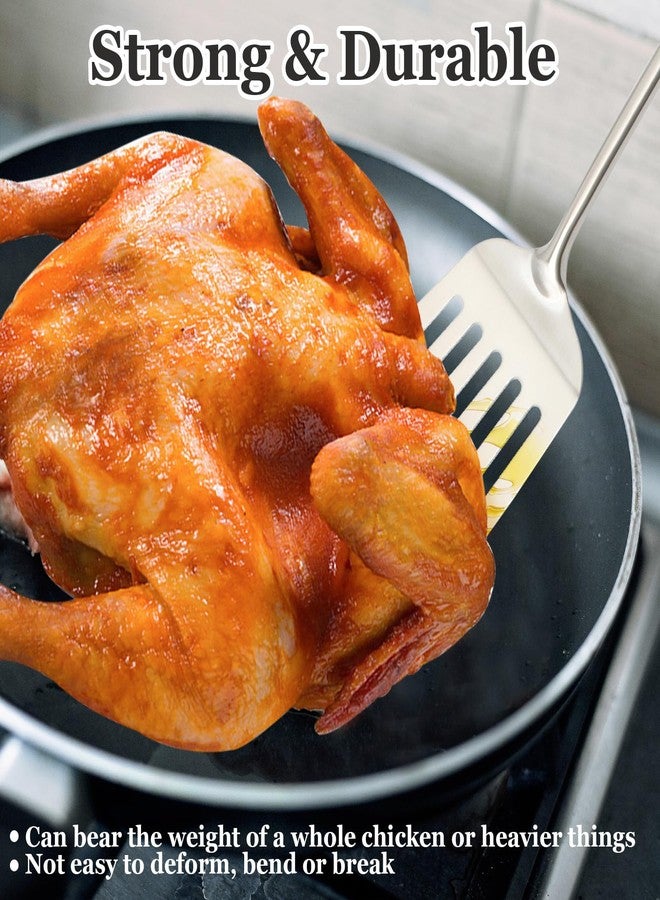 Barenthal Cooking Utensil Set - 304 Stainless Steel Kitchen Utensils Sets with Wood Handle Cookware Set Utensils kitchen tool set Dishwasher Safe- Slotted Spatula, Pasta, Spoon, Soup Ladle Set 4pc - Image 5