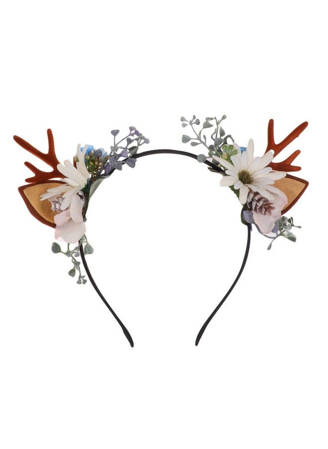 Deer Antler Flower Pine Cone Crown Floral Headbands Boho Headdress Party Headwear For Women Girls Style 2 - pzsku/Z996C30E686E9B49224A7Z/45/_/1718616534/d6b5f695-d70f-4e11-b2e3-77ba12ef8940