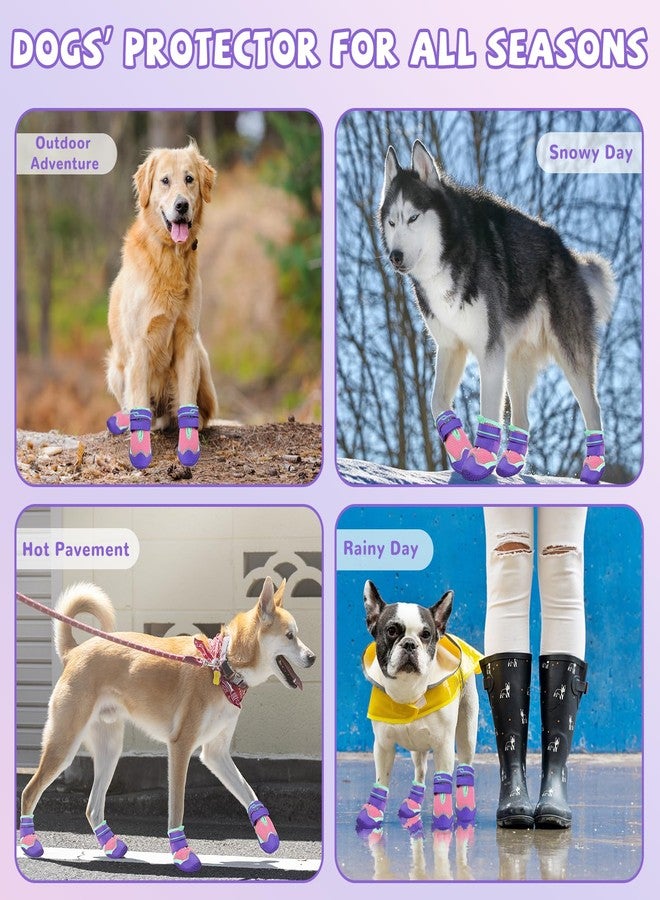TEWIWAP Dog Shoes for Large Small Medium Dogs, Dog Boots for Snow Winter Days, Breathable Dog Booties & Paw Protectors, Anti-Slip Puppy Shoe for Outdoor Hiking Hardwood Floors Snow Size 3 - Image 5