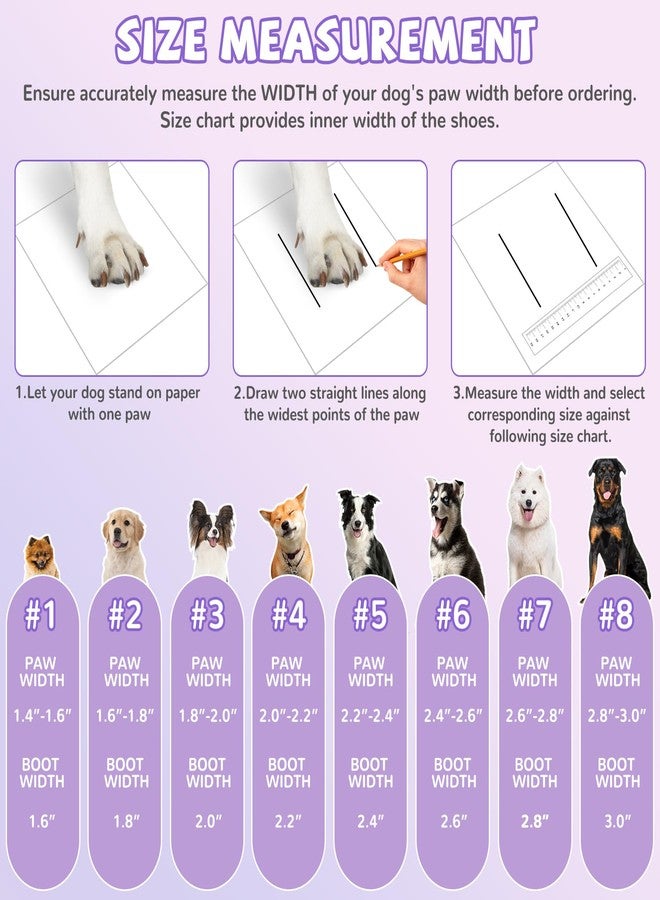 TEWIWAP Dog Shoes for Large Small Medium Dogs, Dog Boots for Snow Winter Days, Breathable Dog Booties & Paw Protectors, Anti-Slip Puppy Shoe for Outdoor Hiking Hardwood Floors Snow Size 3 - Image 3