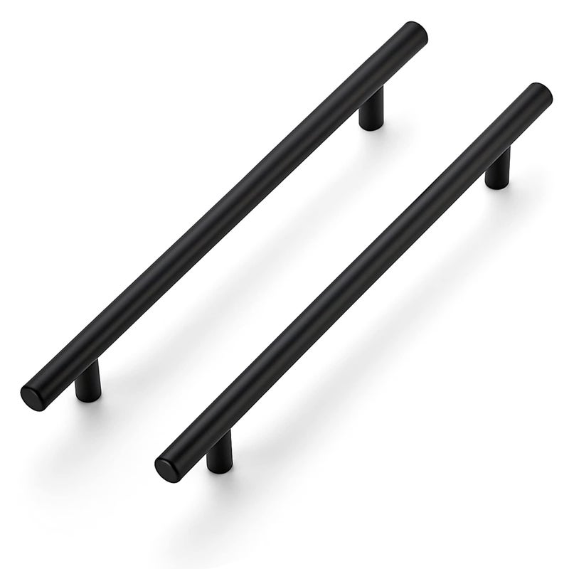 Ravinte 10 Inch Cabinet Handles Matte Black Drawer Pulls Stainless Steel Kitchen Cabinet Hardware Cabinet Pulls 10" Length,7-1/2" Hole Center|20 Pack - Image 1