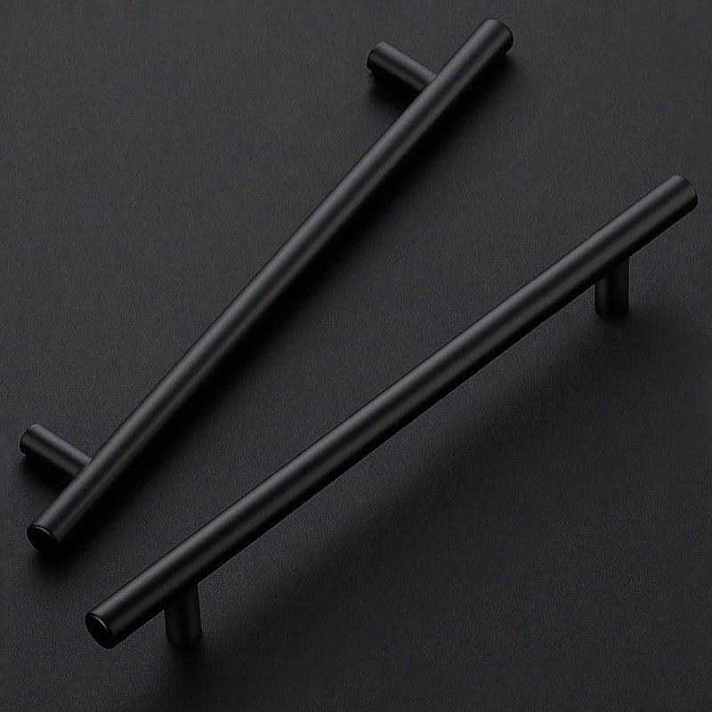 Ravinte 10 Inch Cabinet Handles Matte Black Drawer Pulls Stainless Steel Kitchen Cabinet Hardware Cabinet Pulls 10" Length,7-1/2" Hole Center|20 Pack - Image 2