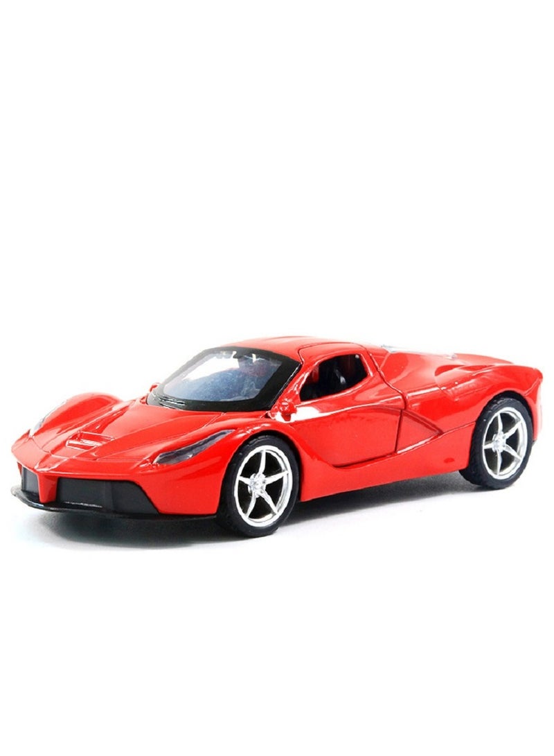 HALAMODO 1:36 Alloy Car Model , Pull-Back Toy Car , Model Car for Kids Boy Girl Gift , Collectible Display ,Red - Image 1