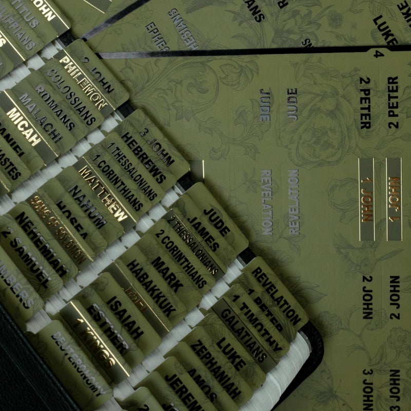 UPAFEXXI-Laminated Bible Tabs (Black and Gold Foil Embossed Lettering), Bible Tabs for Women and Men, Reposition Large Print Stickers, Easy to Read and Apply, 80Chapters Labels for Easy Navigation - Image 4