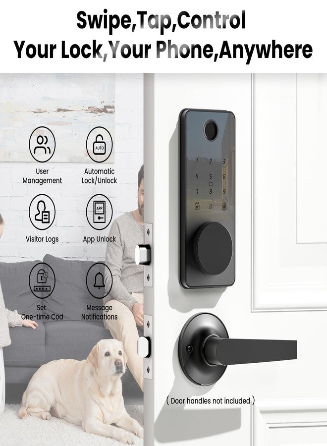 biquole Keyless Entry Door Lock, Fingerprint Door Lock, Smart Door Lock with Keypad, Auto & One Touch Lock | Smart Locks for Front Door | Easy Installation | IP54 Waterproof | App Control | 2026 Version - Image 5