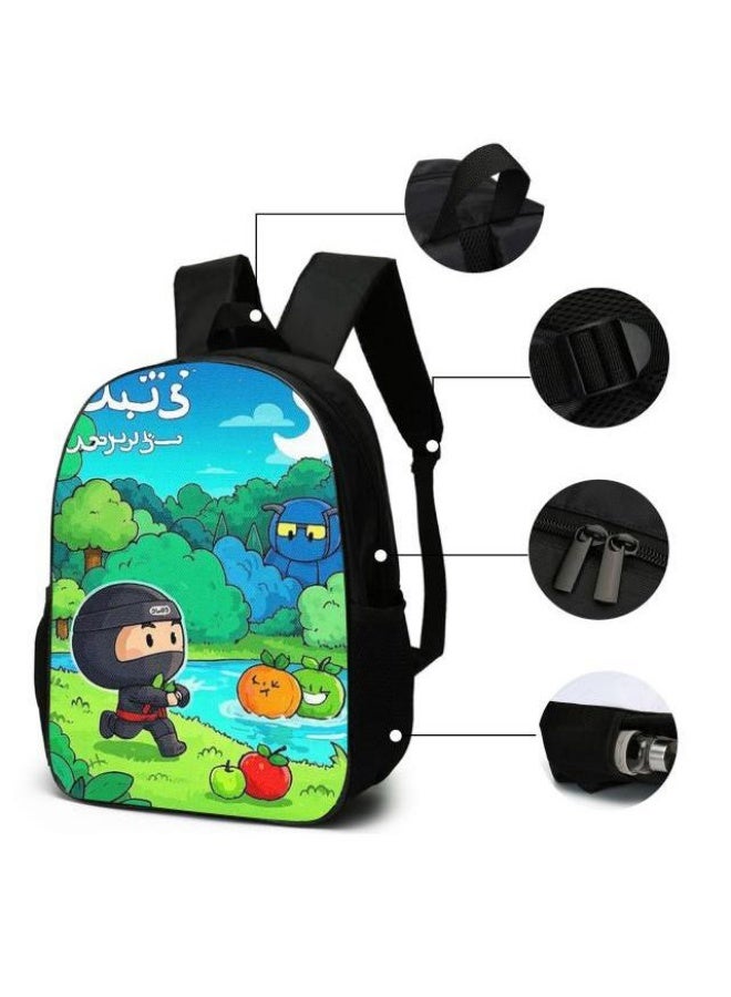 حقيبة مدرسية عالمية من ثلاث قطع على الطراز الكرتوني - 667 - Image 5