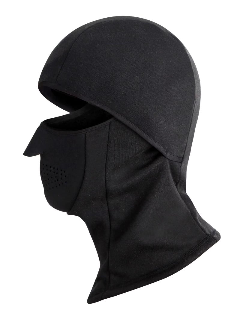 ZERDOCEAN Winter Windproof Fleece Full Face Motorcycle Ski Mask Balaclava Black - Image 2