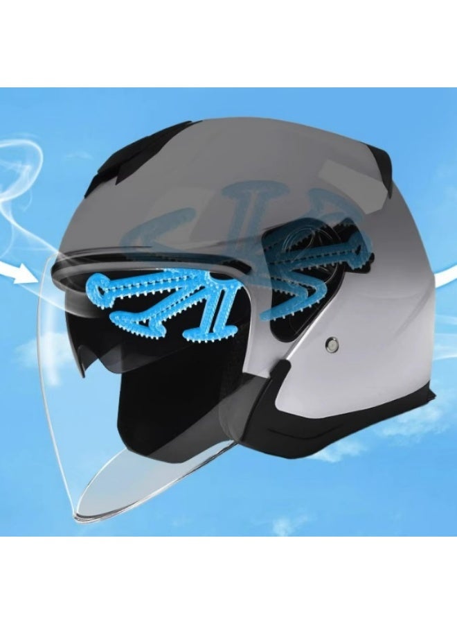 Helmet Inner Liner Pad,Motorcycle Cycling Helmet Silicone Liner,Silicone Helmets Liners Breathable Pad - Image 5