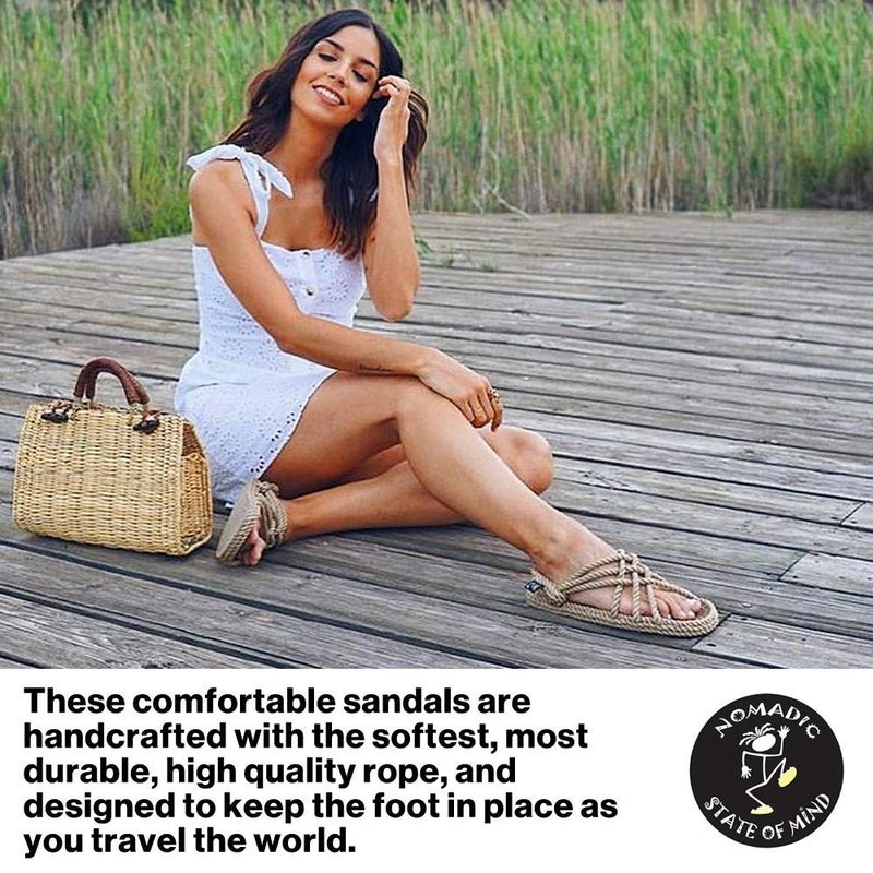 Nomadic State of Mind Rope Sandals, JC Sandals For Men and Women, Unisex, Handmade, Jesus Shoes, Straw Sandals - Image 4