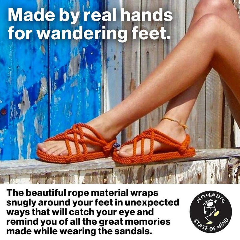 Nomadic State of Mind Rope Sandals, JC Sandals For Men and Women, Unisex, Handmade, Jesus Shoes, Straw Sandals - Image 5