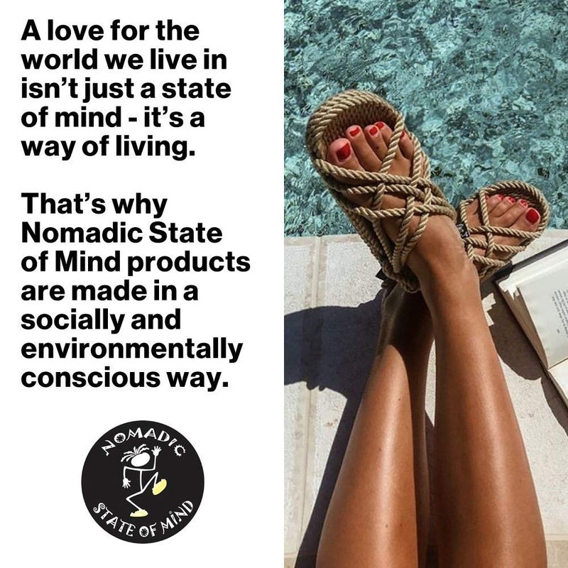 Nomadic State of Mind Rope Sandals, JC Sandals For Men and Women, Unisex, Handmade, Jesus Shoes, Straw Sandals - Image 3