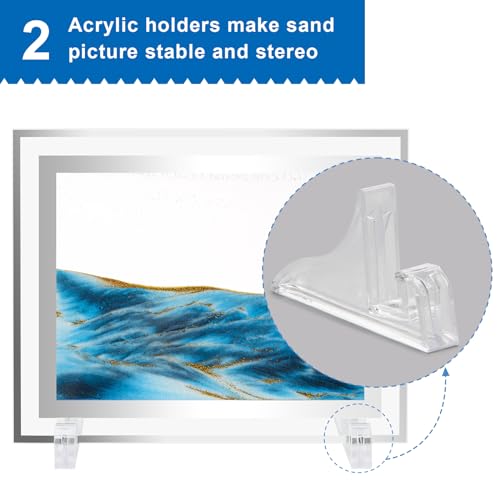 Coitak Moving Sand Art Picture, Dynamic Sand Picture, Desktop Sand Art for Home Decor and Office (7”x9) (9x7inch) - Image 4