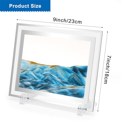 Coitak Moving Sand Art Picture, Dynamic Sand Picture, Desktop Sand Art for Home Decor and Office (7”x9) (9x7inch) - Image 2