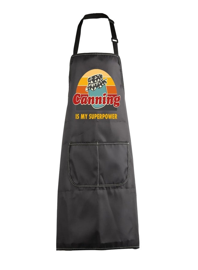 MBMSO Funny Canning is My Superpower Apron Canning Gift for Canning Lover Canner Kitchen Apron with pocket for Canning Season (Canning Apron-b) - Image 1