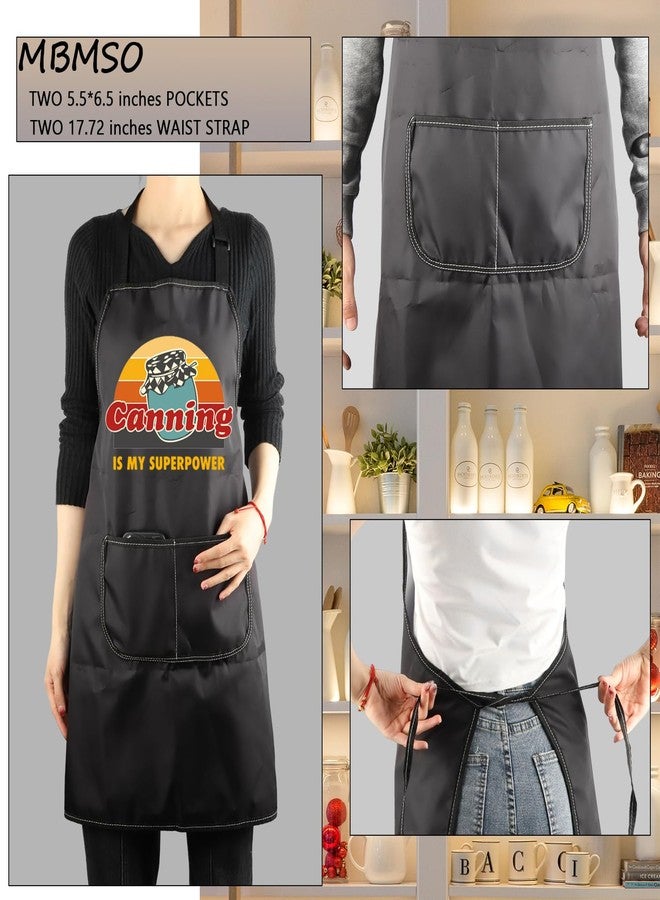 MBMSO Funny Canning is My Superpower Apron Canning Gift for Canning Lover Canner Kitchen Apron with pocket for Canning Season (Canning Apron-b) - Image 3