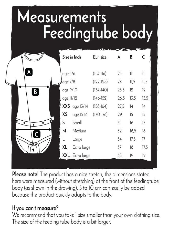 JOF New York Shortsleeve Bodysuit With Feeding Tube For Kids | Black | 8-10 Years Old | Adaptive Clothing For Children With Special Needs - Image 4