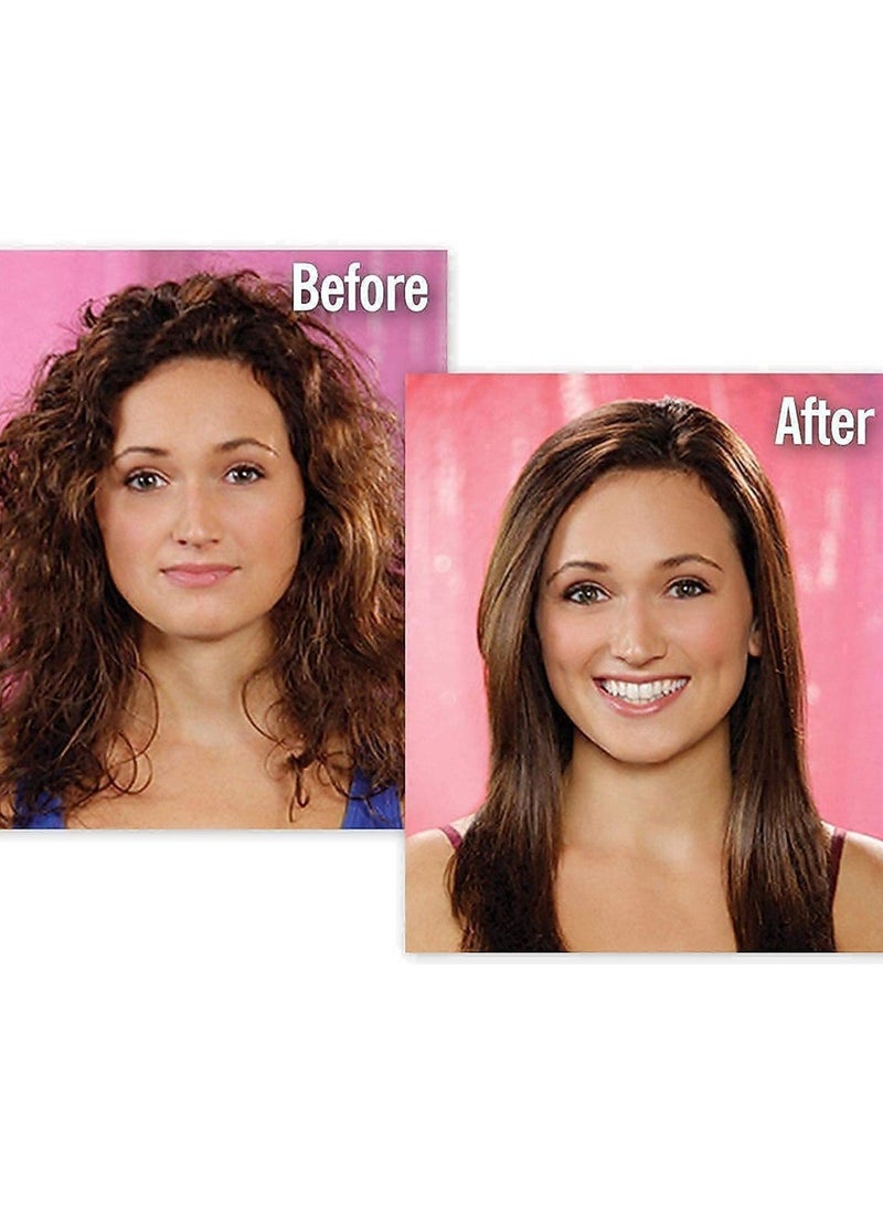 ELTRAZONE 3 in 1 Ceramic Electric Fast Hair Straightener Comb Brush with LCD Screen and Temperature Control for Women (Pink) - Image 4