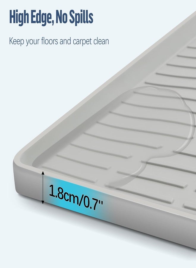 Bartuke Pee Pad Holder for Dogs, 40" x 28" Extra Large Silicone Pee Tray Mat High Edge, Leak-Proof, No Spill Pet Pad Holder for Puppy, Cat, Rabbit, Training Pads for Floor Protection, No Pee Pads - Image 3
