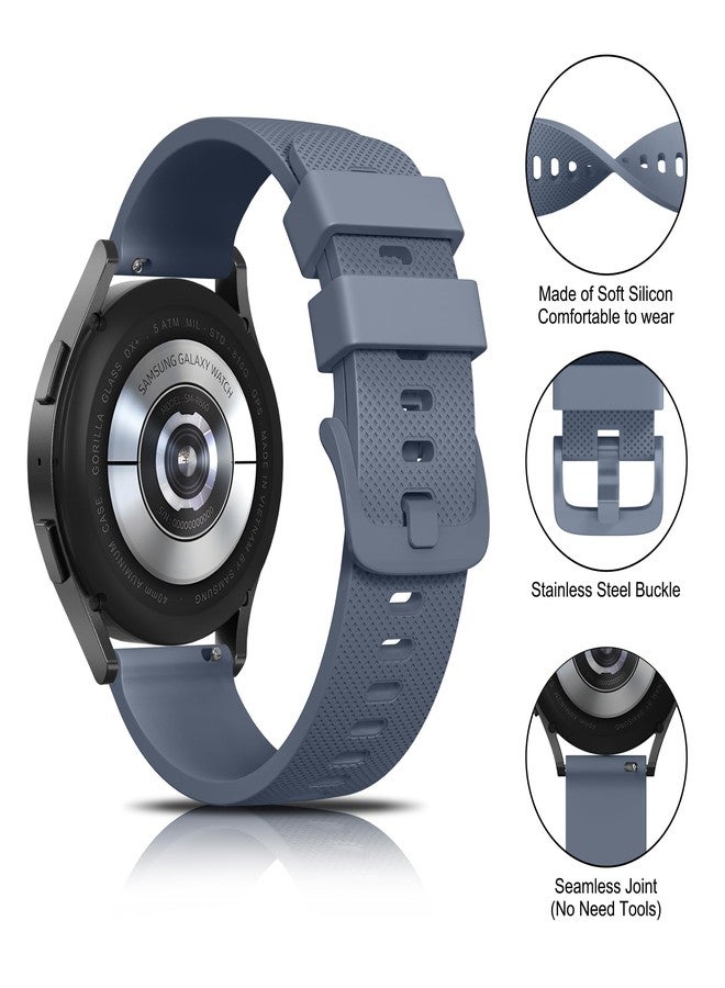 Vanjua 22mm Watch Bands Quick Release Replacement Wristband, 4 Pack Soft Silicone Waterproof Sport Straps Band for Men Women - Image 2