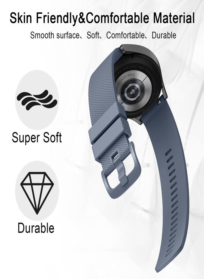 Vanjua 22mm Watch Bands Quick Release Replacement Wristband, 4 Pack Soft Silicone Waterproof Sport Straps Band for Men Women - Image 3