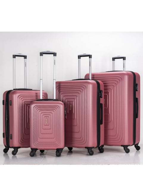 Suitcase Set of 4 PCS ABS Hardside Travel Luggage Bag