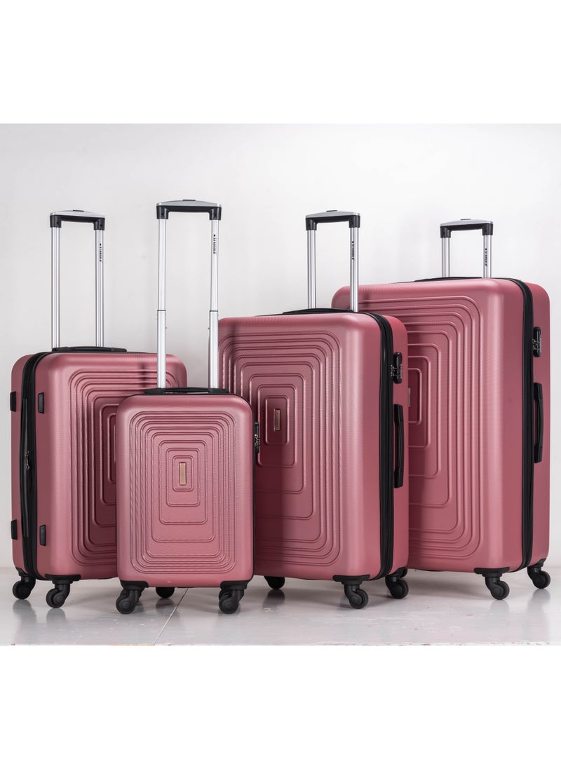 Suitcase Set of 4 PCS ABS Hardside Travel Luggage Bag
