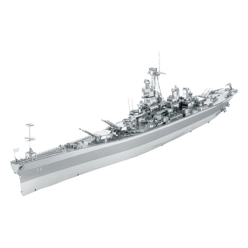 فاسينايشون مجموعة نماذج معدنية ثلاثية الأبعاد من سلسلة Fascinations Metal Earth Premium USS Missouri (BB-63). - Image 1