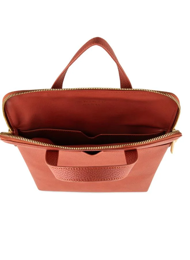 فيجانولوجي Jupiter Laptop Bag 16" in Brown Made From 16 Recycled Bottles