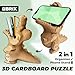 QBRIX Crocodile Organizer 3D Puzzles for Adults 3D Model Kit for Teens DIY Crafts for Home Decor Original Gift for BoysGirls Cardboard Model Building Kit - Image 4