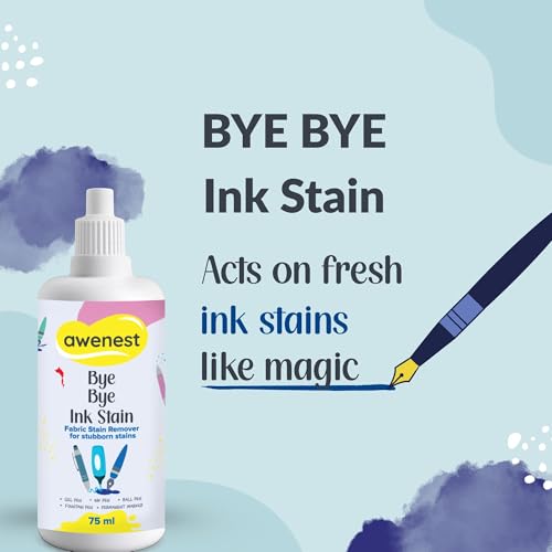 Awenest Bye Bye Food Stain & Ink Stain Remover Combo | Removes Food, Ink, Pencil, Marker, and Acrylic Stains from Fabric | Instant Spray Stain Remover | Plant-based, Toxin-Free, Safe for Kids & Fabric - Image 5