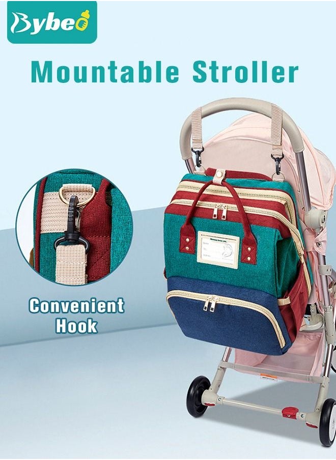 Bybeo - 2024 New Style Baby Diaper Bag Backpack, Multifunction Diapers Changing Station for Boys Girls Outdoor and Travel, Infant Shower Gifts, Large Capacity, 900d Oxford, USB Port - Image 1