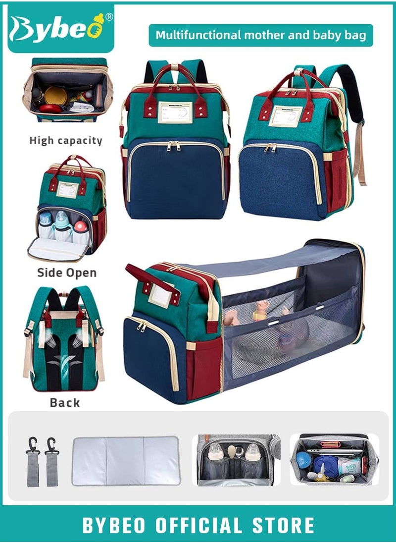 Bybeo - 2024 New Style Baby Diaper Bag Backpack, Multifunction Diapers Changing Station for Boys Girls Outdoor and Travel, Infant Shower Gifts, Large Capacity, 900d Oxford, USB Port - Image 1