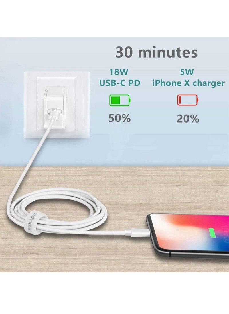 ELTRAZONE USB C to Lightning Cable 6.6ft [Apple MFi Certified] PD Fast Charging and Hi-speed Syncing Cord Compatible with iPhone X/XS/XR/XS MAX/8/8 Plus,  - Image 3