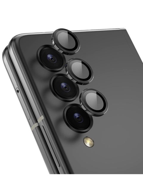 Samsung Galaxy Z Fold 4 Camera Lens Screen Protector [Installation Frame] Individual Ultra HD Tempered Glass Camera Cover for Galaxy Z Fold 4 5G, 1 Set