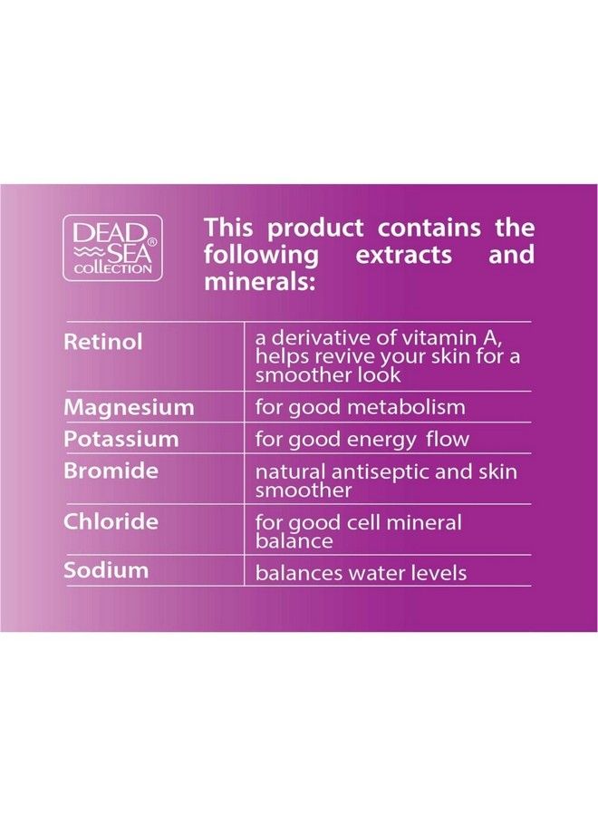 Dead Sea Collection Antiwrinkle Day Cream For Face With Retinol Anti Aging Skin Care With Sea Minerals Nourishing Moisturizer Hydrating And Smoothing Face Cream (1.69 Fl.Oz) - Image 4