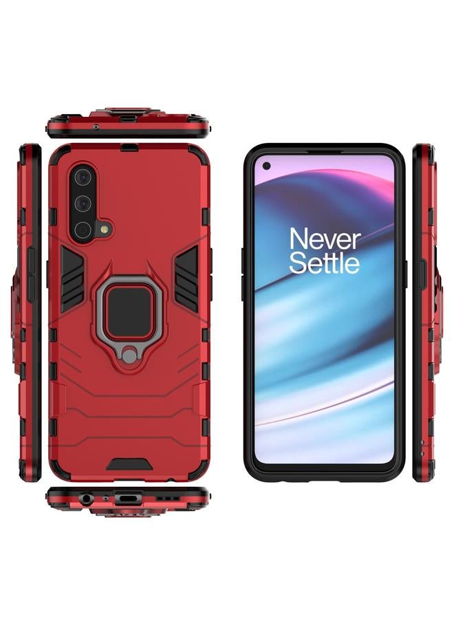 S-TOP Case For OnePlus Nord CE 5G PC + TPU Shockproof Protective Case with Magnetic Ring Holder - Image 2