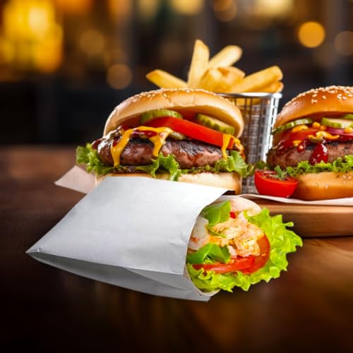 Regency Wraps Grease Resistant Snack Serving Bags, Foil Lined, Pack of 25 For Burgers, Sandwiches, Panini's, Pitas, Insulated to Keep food Warm - Image 3