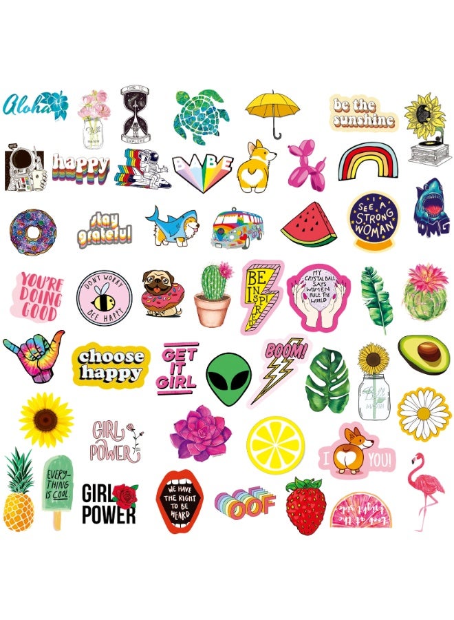 NIBEMINENT 50 Pcs Cool And Fresh Deco Kit Waterproof Stickers, High Definition Printing Bright Colors, Suitable for Laptop Skateboard Luggage Water Bottle Guitar DIY - Image 2