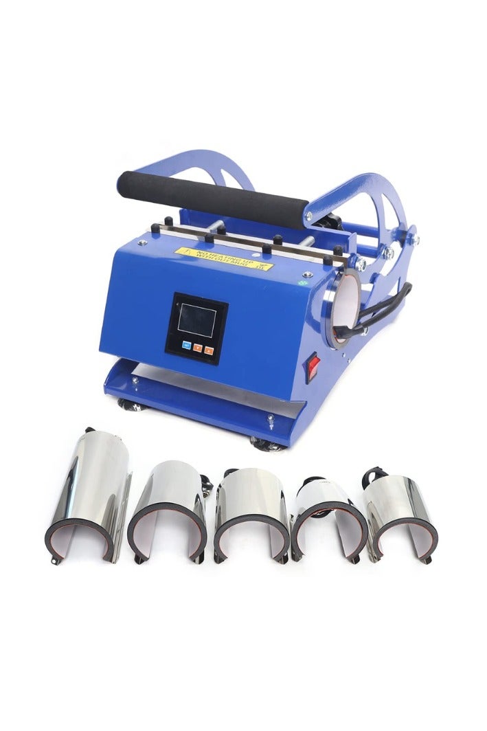Kalon 6 in 1 Tumbler Heat Press Machine Mug Press Machine For Mug, Cup Bottle -Blue - Image 1