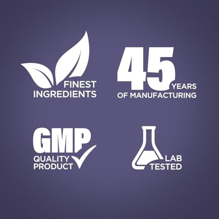 Piping Rock بيبينغ روك ميلاتونين مع مغنيسيوم | 60 كبسولة | دعم مزاج مريح | مركب مع L-ثيانين، GABA، و D2 | غير معدّل وراثيًا، خالي من الغلوتين - Image 5