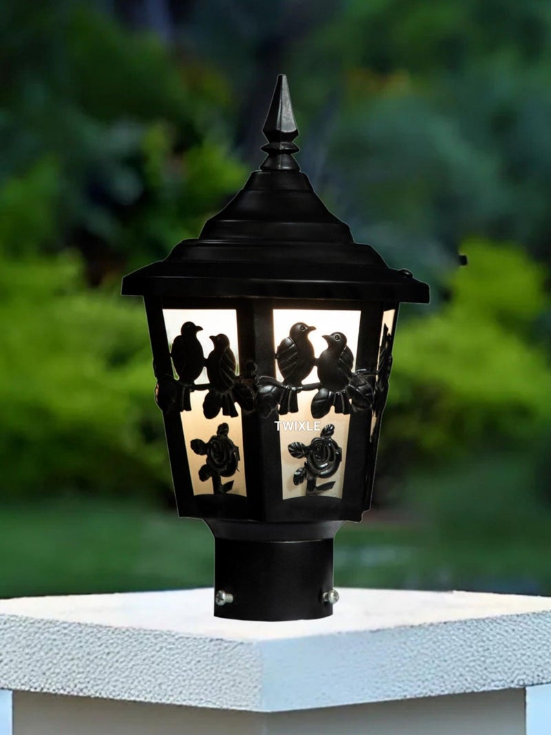 twixle Outdoor Gate Light Energy Efficient Decorative Exterior Fixture for Garden Pillars, Entry Gates, Porch, Patios, Driveway and Fence Posts Gate Lamp (TOTA Maina Without Bulb, 2, Pack) - Image 2