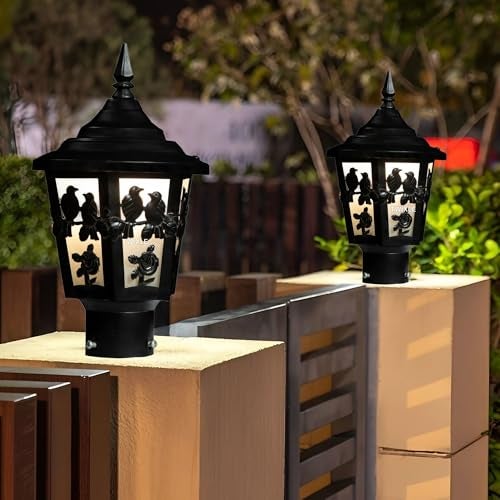 twixle Outdoor Gate Light Energy Efficient Decorative Exterior Fixture for Garden Pillars, Entry Gates, Porch, Patios, Driveway and Fence Posts Gate Lamp (TOTA Maina Without Bulb, 2, Pack) - Image 4