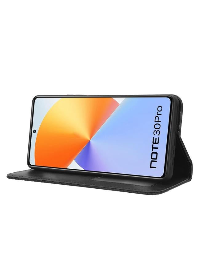 Zaboon Case For Infinix Note 30 Pro Magnetic Buckle Retro Texture Leather Phone Case - Image 5