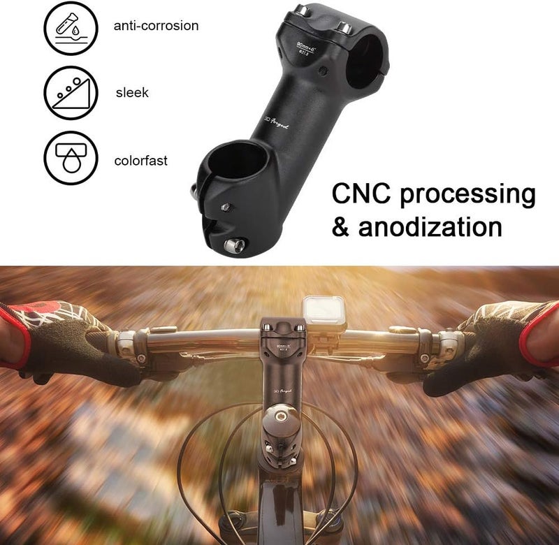 Adjustable Bike Stem Riser 31.8mm, Aluminium Alloy, Bike Handlebar Stem Riser for Mountain Bike Road Bike BMX MTB - Image 4