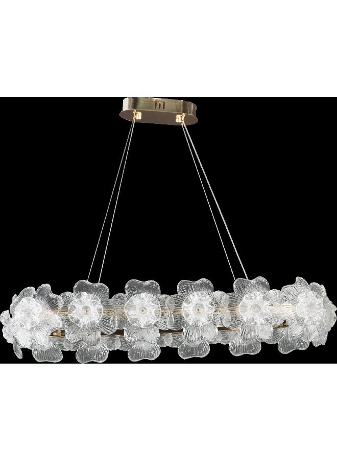 Hummer Modern golden chandelier with 3 inserts, diameter 800*350 mm, 42 watts  - Image 1