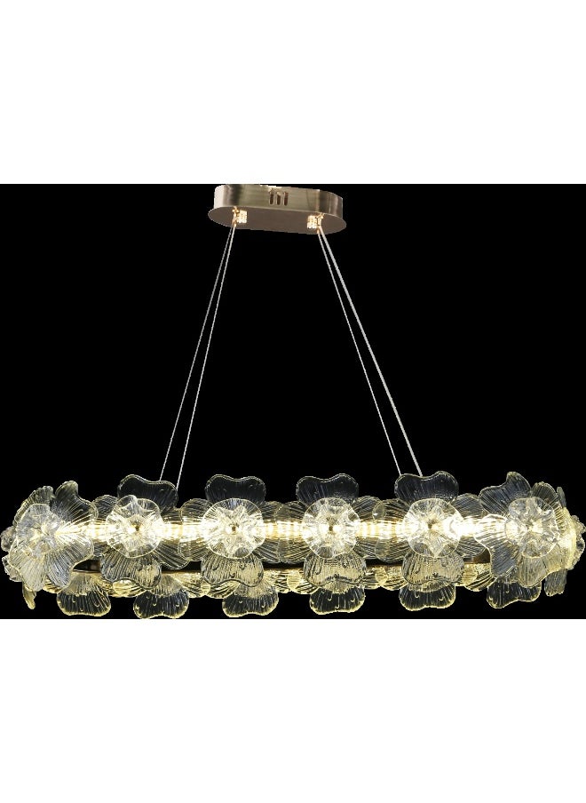 Hummer Modern golden chandelier with 3 inserts, diameter 800*350 mm, 42 watts  - Image 2