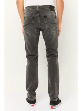 LEE Men Regular Fit Solid Denim Jeans, Wash Grey  - Image 4
